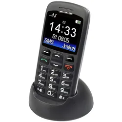 Aligator A670 Senior ÄernÃ1⁄2 + stol.nab. (2.20", 0.30 Mpx), Tastenhandy, Schwarz