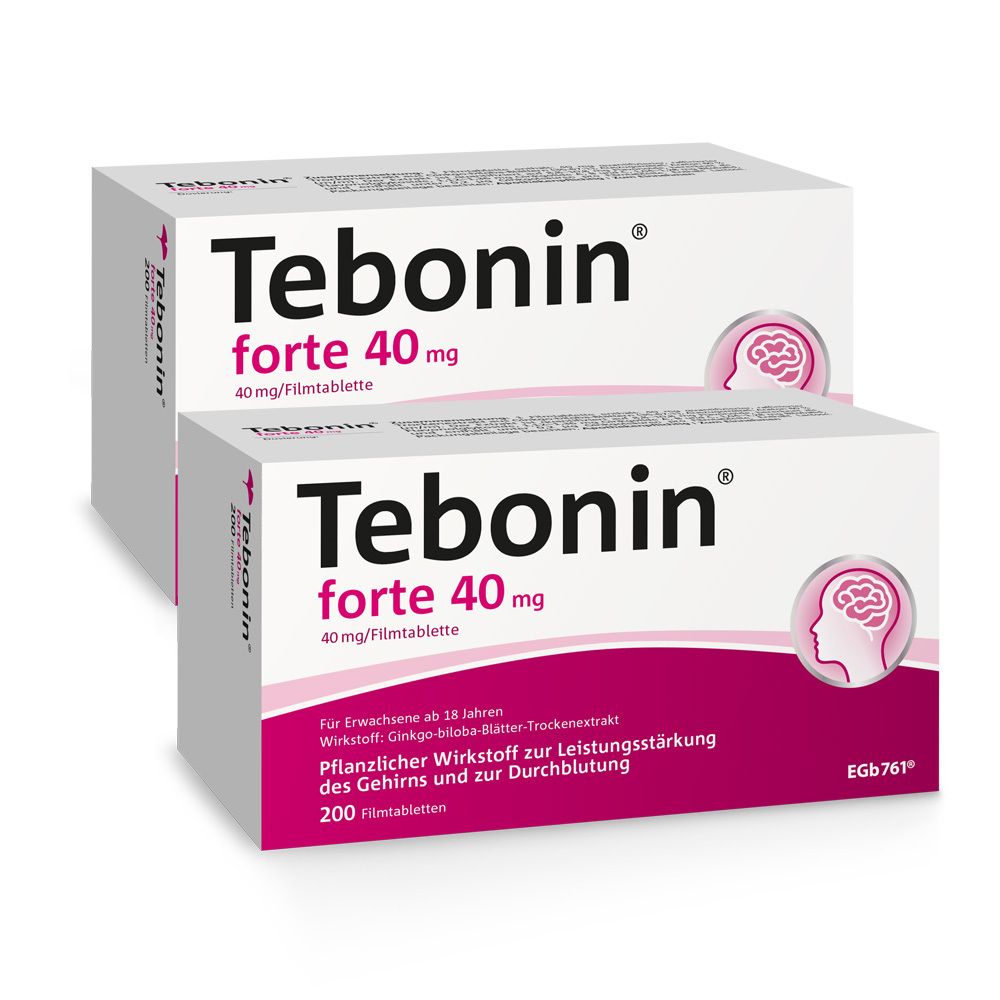 Tebonin forte 40 mg Doppelpack 2x200 St Filmtabletten