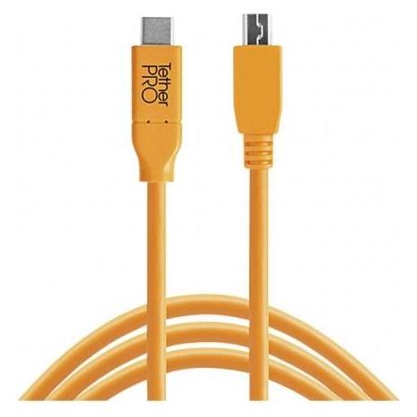 Tether Tools USB-C - USB Micro-B (4.60 m, USB 2.0) (CUC2515-ORG)
