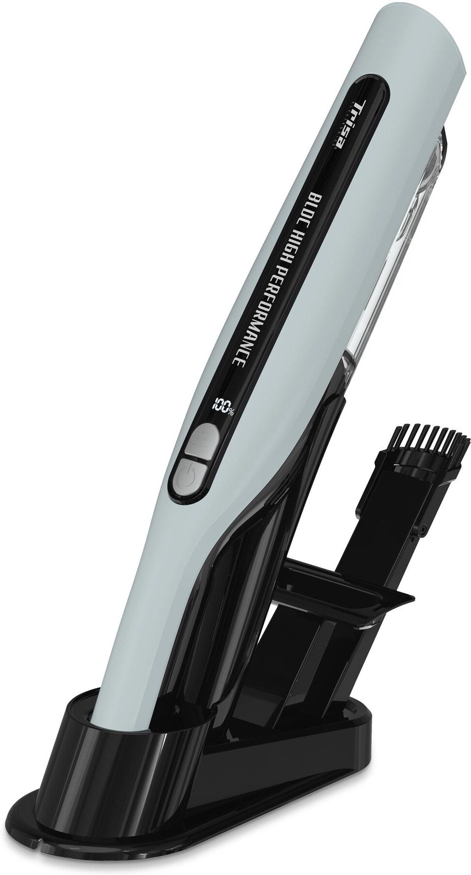 TRISA Akku-Handstaubsauger "Quick Clean Comfort T1912", grau (grau, schwarz), Akkusauger, Akku-Handstaubsauger grau, schwarz Einheitsgröße