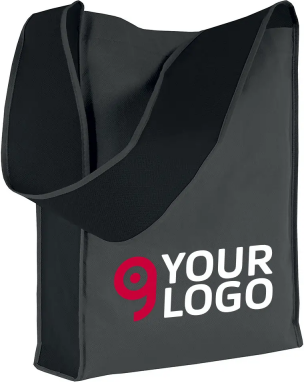 Shopper bicolore TNT 80g con tracolla 32x40x8.5cm - Personalizzate o neutre