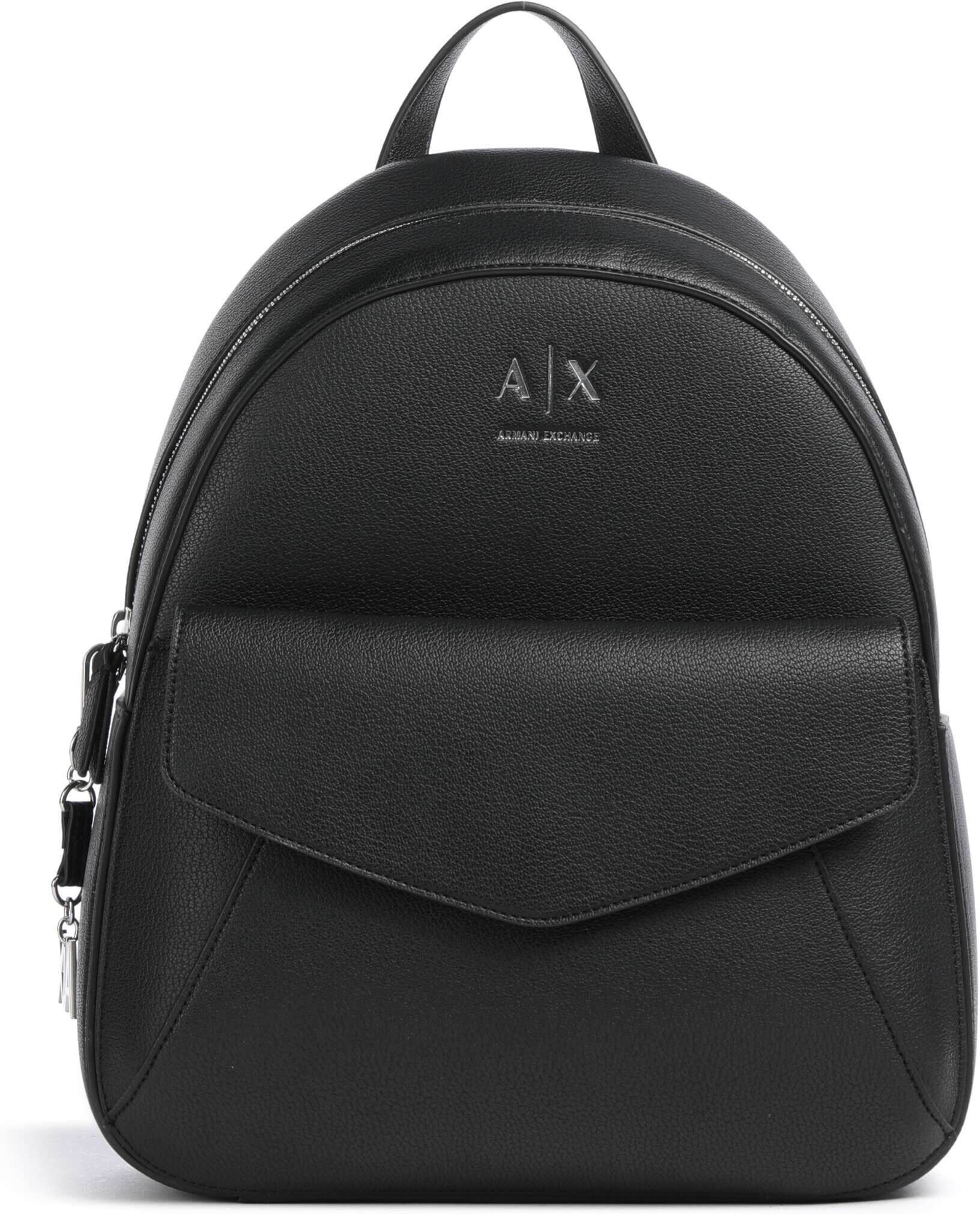 Armani Exchange Isabel Rucksack aus Leder, schwarz