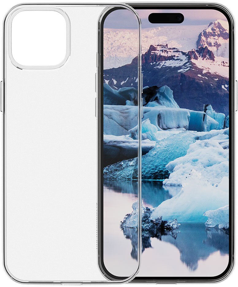 dbramante1928 iPhone 15 Greenland Bagside Cover - 100% Genbrugsplast - Clear