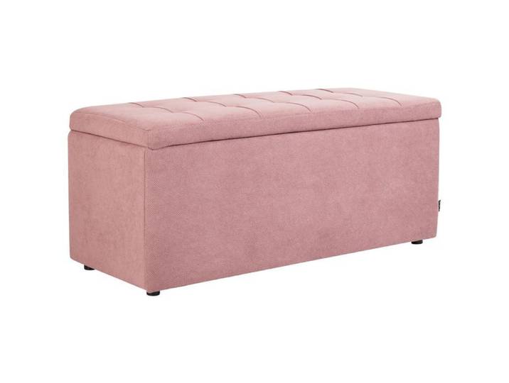 Pouf de rangement OREM Tissu Rose