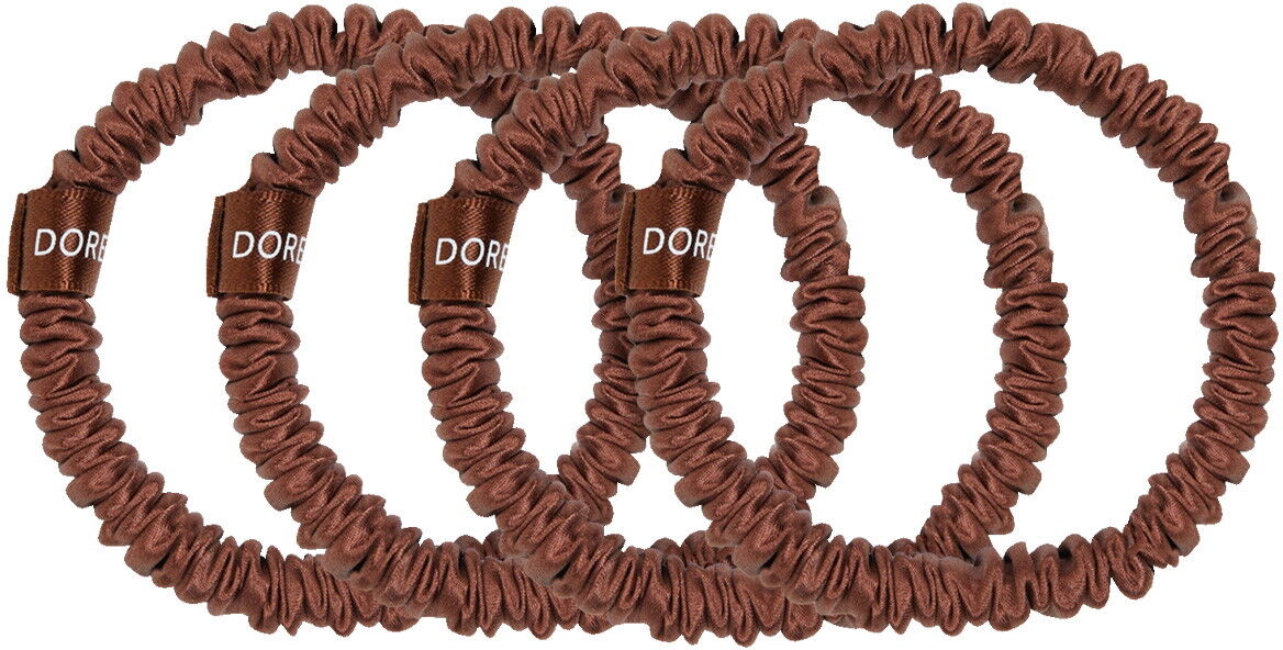 4 Stück Dore & Rose Silk Scrunchie Set