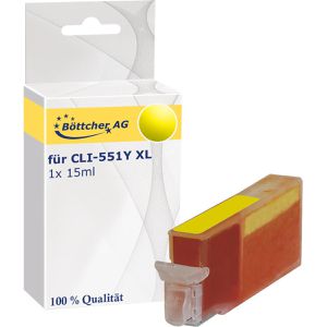 kompatibel für Canon CLI-551Y XL gelb Druckerpatrone
