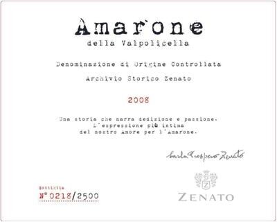 """Zenato Amarone Archivio Storico (1.5 Liter Magnum) 2008 Red Wine - Italy"""