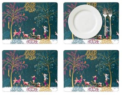 Pimpernel Sara Miller Woodland Tales MDF Placemats Set of 4 Heat Resistant