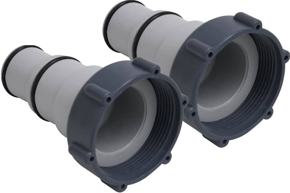 vidaXL Adaptateurs de tuyau de piscine 2 pcs Plastique