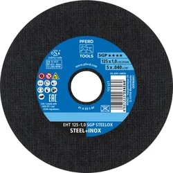 PFERD TOOLS Trennscheibe EHT gerade Speziallinie SGP STEELOX für Stahl/Edelstahl - 61331421