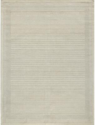 Exquisite Rugs Dusseldorf hand-tufted New Zealand Wool Silver/Ivory Area Rug