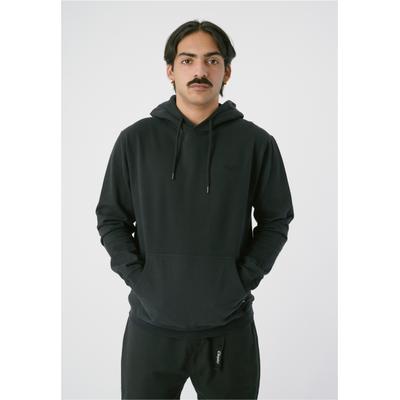 Kapuzensweatshirt CLEPTOMANICX "Ligull", Herren, Gr. S, schwarz, 100% Baumwolle, meliert, normal, ohne Ausschnitt, Sweatshirts, mit lockerem Schnitt