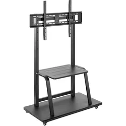 Ewent SOPORTE DE ALTA RESISTENCIA TV 37-100 INCH VESA 800X600 MAX. HASTA 120KG (150 kg, 37" - 100"), TV Ständer, Schwarz