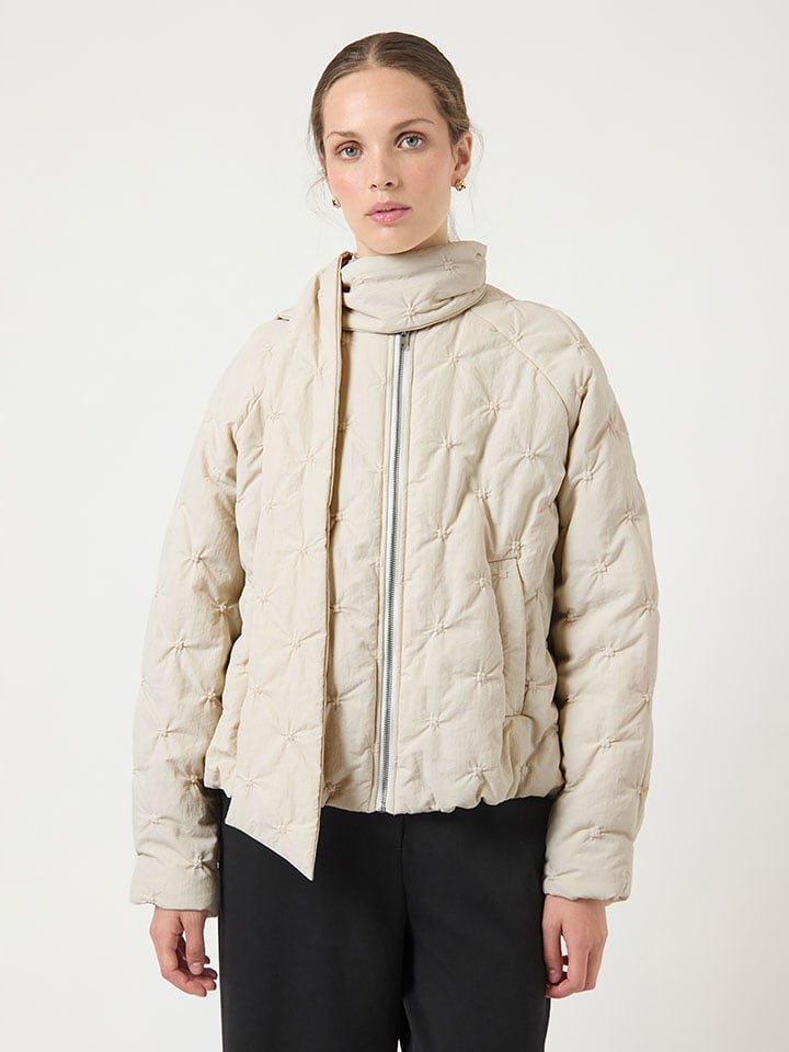 YAS Übergangsjacke in Creme - 40