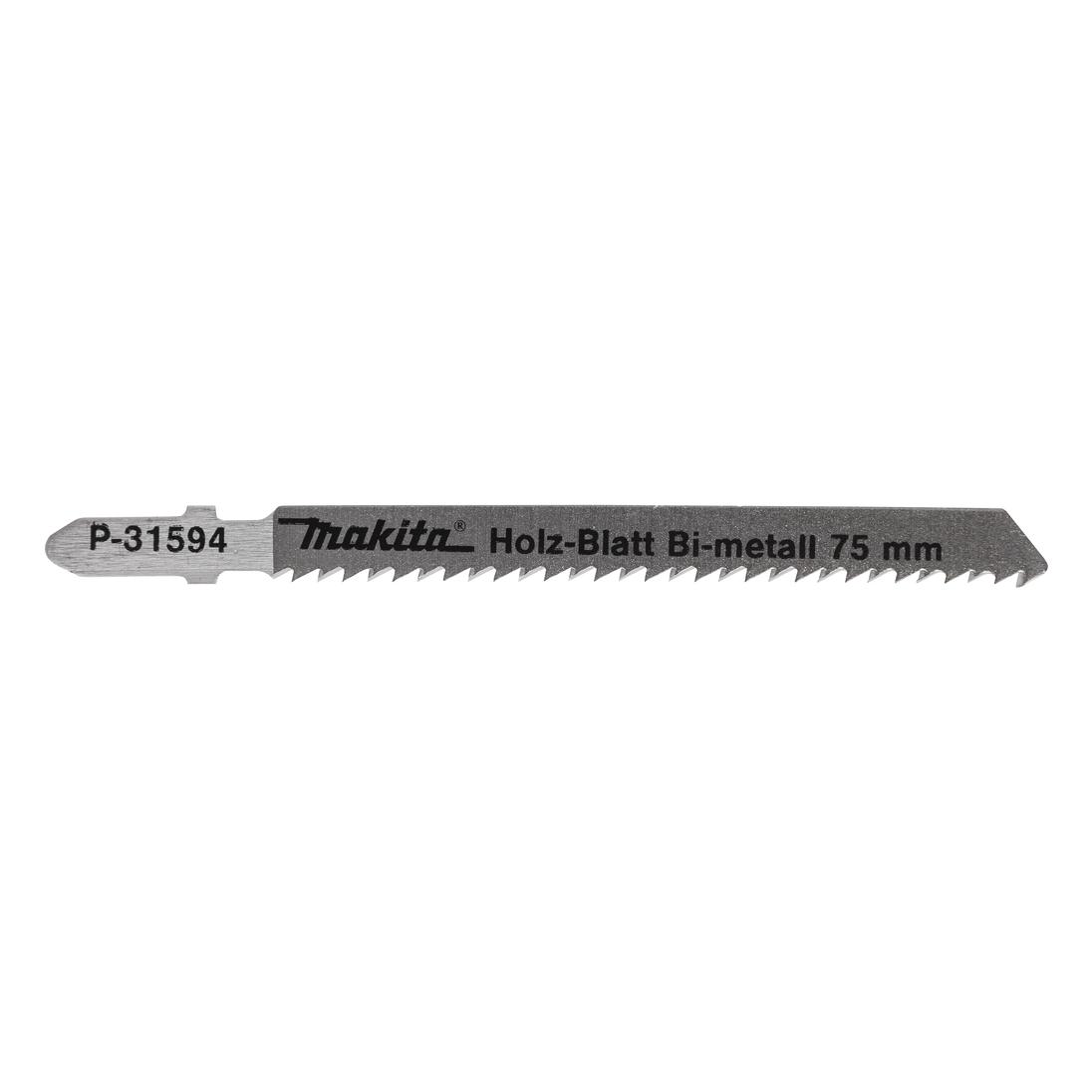Makita P-31594 Siarapjūklio pjūkleliai BIM 4/75MM 5Vnt. Medžiui (P-31594)