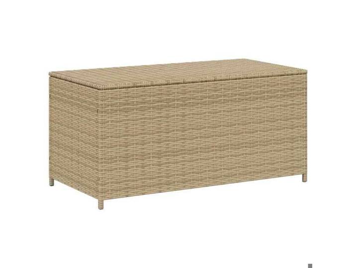 Beige Grand Coffre de jardin - BKM - Boîte de rangement de jardin mélange beige 190L résine tressée_0859430