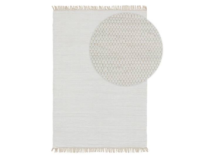 Tapis fabriqué à partir de matériaux recyclés blanc 200x300