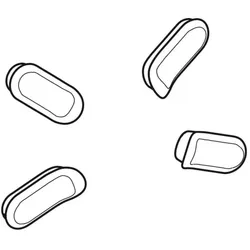 Geberit Puffer-Set 598024000 Sitzring, für WC-Sitz