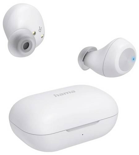 Hama Bluetooth-Kopfhörer Spirit Chop II , TWS, In-Ear, Equalizer, Weiß In Ear Kopfhörer Weiß Sport