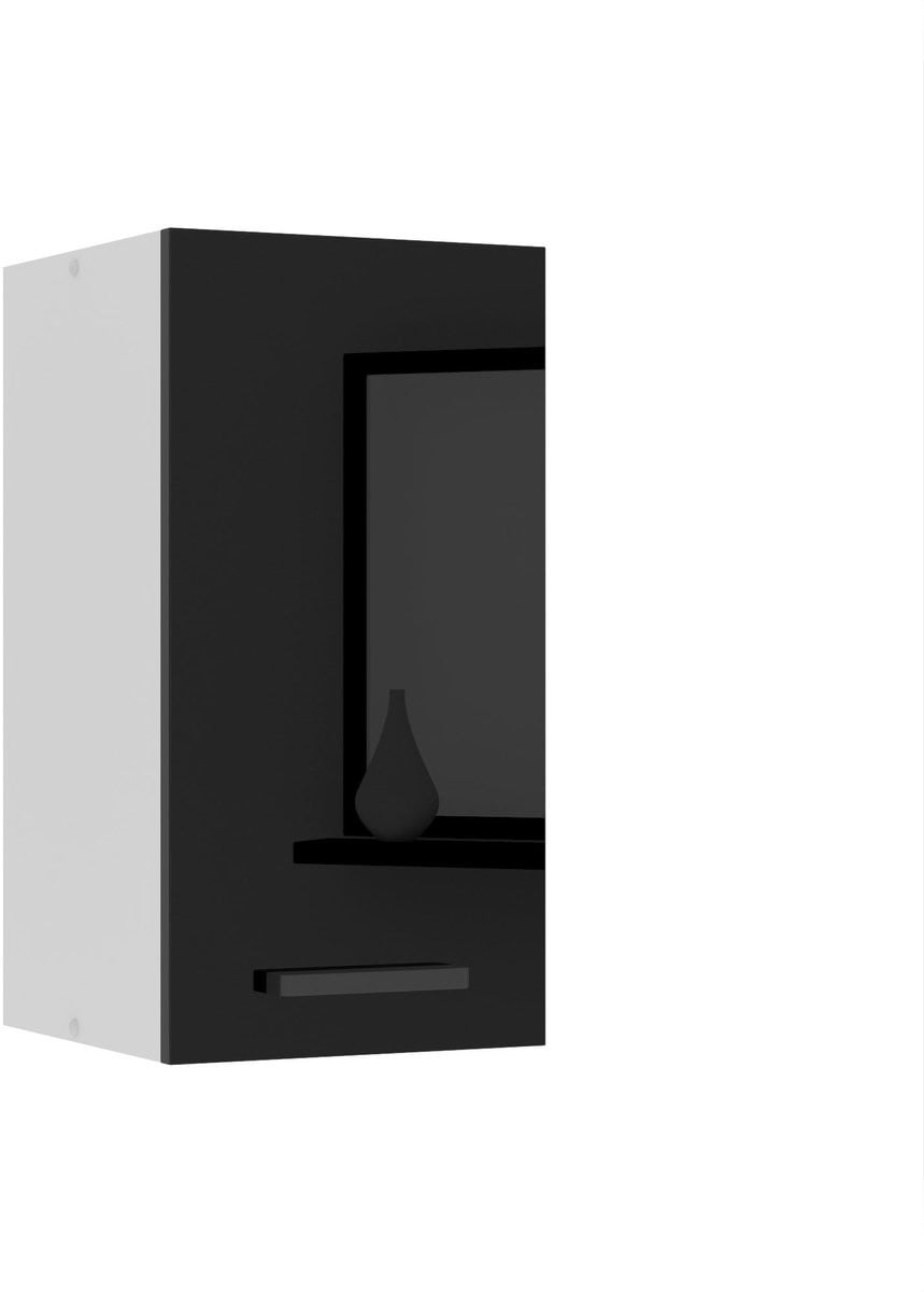 BELINI Hangkast met 1 Deur - Zwart Hoogglans