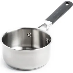 KitchenAid Stahlpfanne Klassisch Edelstahl, Pfanne + Kochtopf, Schwarz, Silber