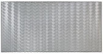 Fasade FASÄDE Current Horizontal 4-foot x 8-foot PVC Wall Panel in Brushed Aluminum