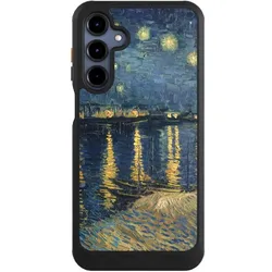 Nivocase Hülle für Samsung Galaxy A16 5G Handyhülle NIVOcore Case Schwarz Kunst Malerei (Samsung Galaxy A16 5G), Smartphone Hülle, Schwarz