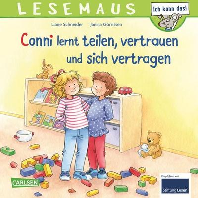 LESEMAUS 97: Conni lernt teilen, vertrauen und sich vertragen, Taschenbuch von Liane Schneider, Carlsen, 978-3-551-08459-0