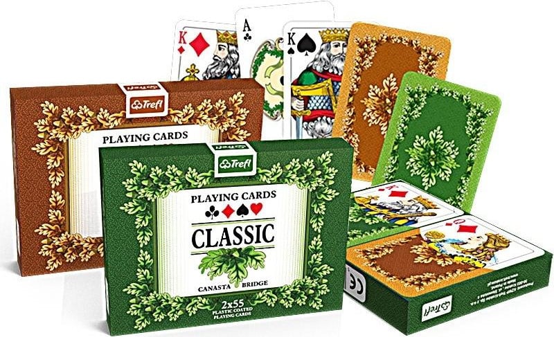 TREFL Klassiek speelkaarten, 2x55 kaarten