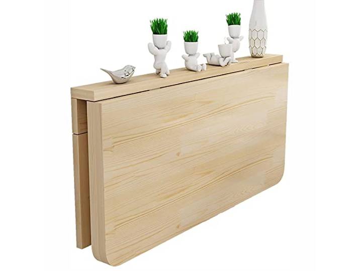 wandklapptisch klapptisch Wand wandtisch klappbar, Wäscheklapptisch, Wandtisch aus Holz, herunterklappbarer Wandtisch, Stabiler Wandtisch, zusammenklappbare Werkbank für Küche, Waschküche, R