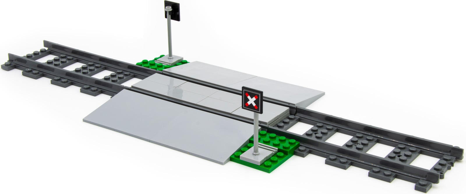 LEGO overweg met rails