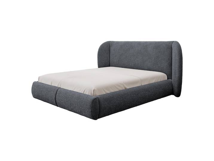 Mirjan24 Polsterbett Jamika, Grau, Rechteckig, 160x200 cm, Schlafzimmer, Betten, Polsterbetten