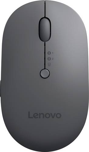 Lenovo X9 Edition Maus Bluetooth, Funk Optisch Grau 5 Tasten 2400 dpi Geräuscharme Tasten, Integriertes Scrollrad
