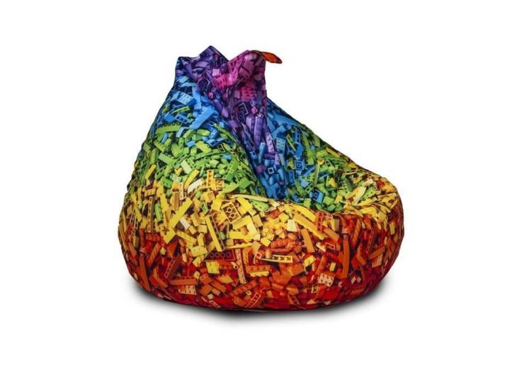 Pouf Poire Fauteuil Oscar Modern Poliester 110 x 90 cm Multicolore 1