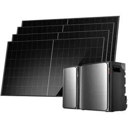 EcoFlow STREAM Ultra X Balkonkraftwerk mit Speicher - STREAM Ultra X (0 % MwSt. – nur in Deutschland) / STREAM Ultra (mit 1 × GRATIS STREAM Parallelkabel) + 4 × 500 W Starres Solarpanel