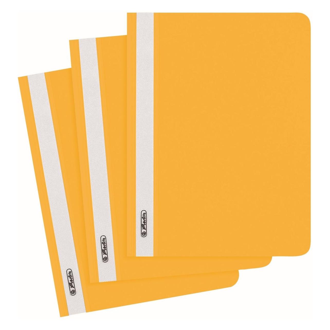 Herlitz Schnellhefter Kunststoff gelb DIN A5 (A5, 1x) (11426707)