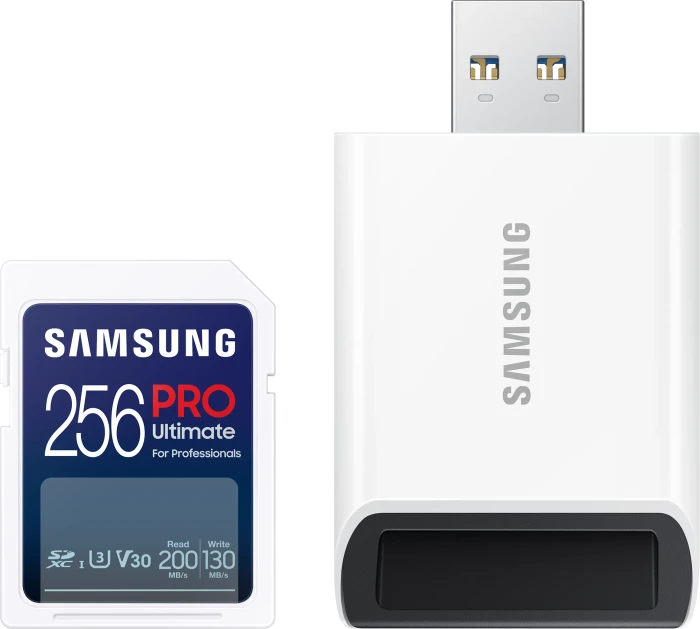 Samsung SDXC 256GB PRO ULTIMATE + USB-Adapter