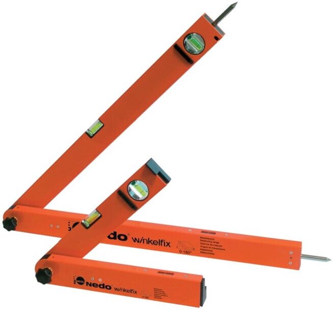 Mesureur d'angle Winkelfix plage de mesure 0-180 degr. L. manche 60 cm NEDO (500 111 maxi)