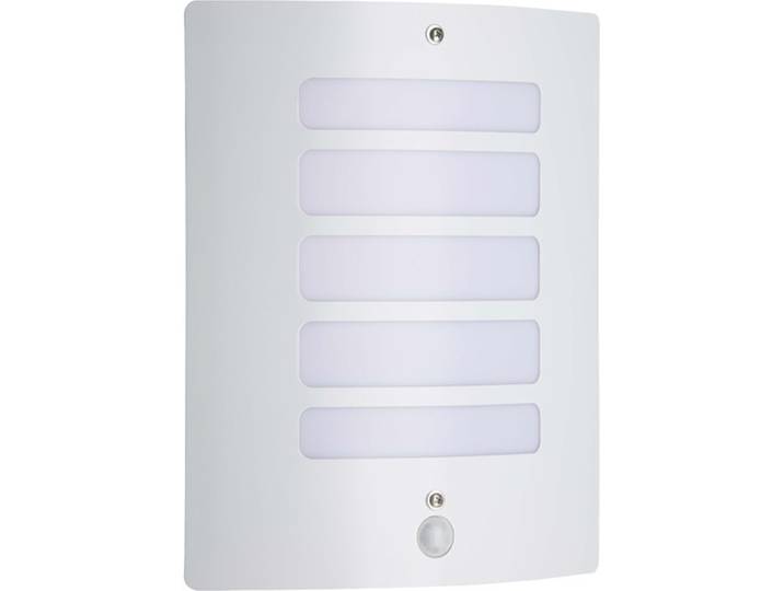BRILLIANT Lampe Todd Außenwandleuchte Bewegungsmelder weiß 1x A60, E27, 60W, geeignet für Normallampen (nicht enthalten) IP-Schutzart: 44 - spritzwassergeschützt