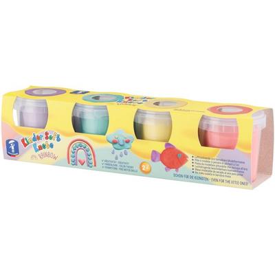 Kinder Soft Knete Rainbow - 4 Farben a 150 g