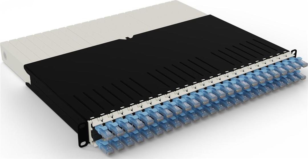 PATCHBOX .one / 8RU / UTP / Blue, 0,8 m, Cat6a, U/UTP (UTP), RJ-45, RJ-45, Blau
