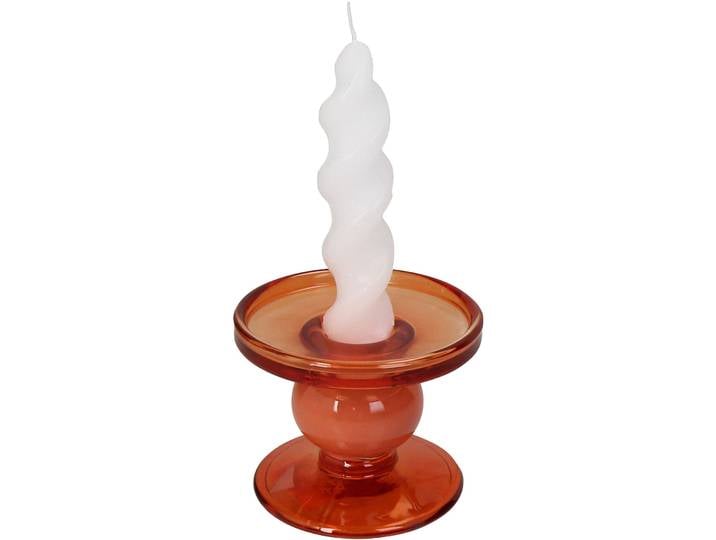 Kerzenständer Urban orange Glas H 7 cm - Kerzenständer
