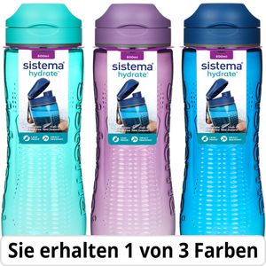 Sistema Trinkflasche Hydrate Active Bottle 650, aus Kunststoff, farbig sortiert, mit Klappdeckel, 800 ml