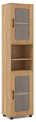 Costway Tall Bathroom Storage Cabinet 67 Inches Freestanding Storage Organizer-Natural