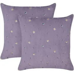 DEKOKISSEN 2er-Set Violett 45/45 cm Lavatera