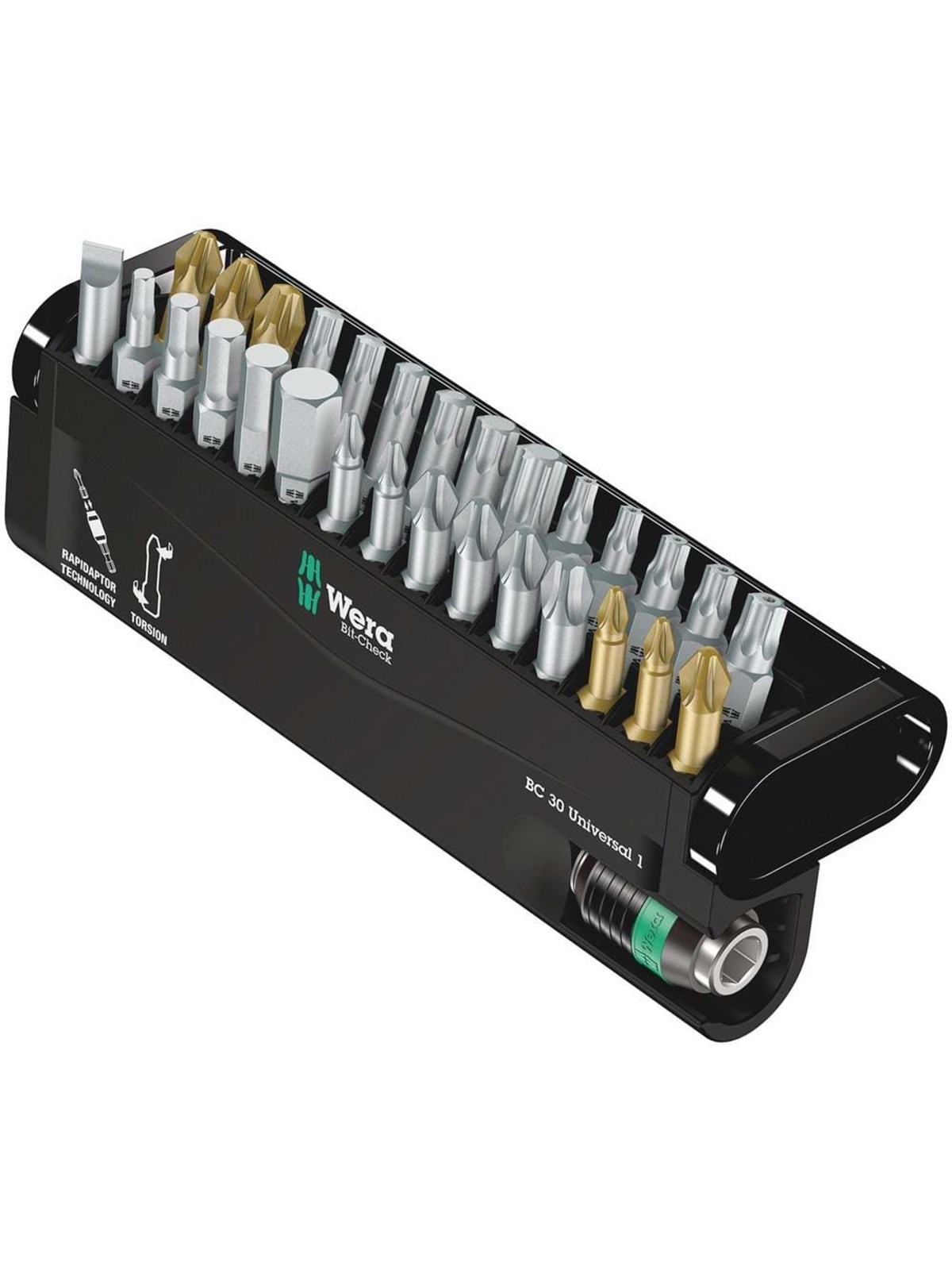 Wera Bit-Sortiment, Bit-Check 30 Universal 1, 30-teilig