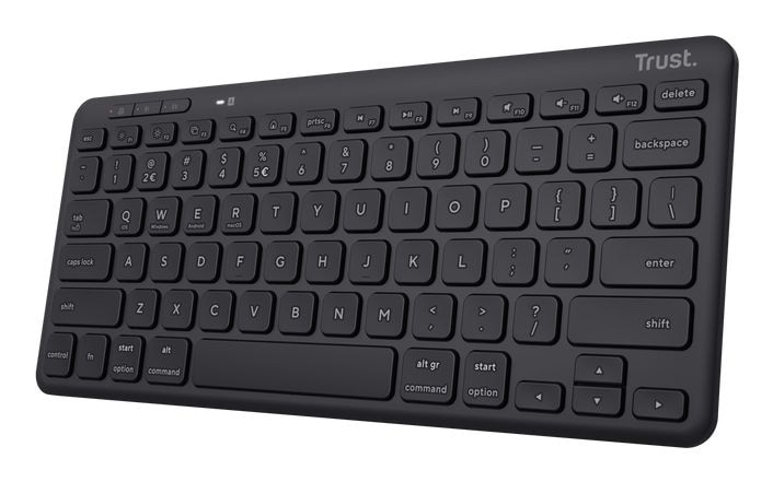 Trust Lyra Büro Tastatur USB + RF Wireless + Bluetooth (Schwarz) 24709