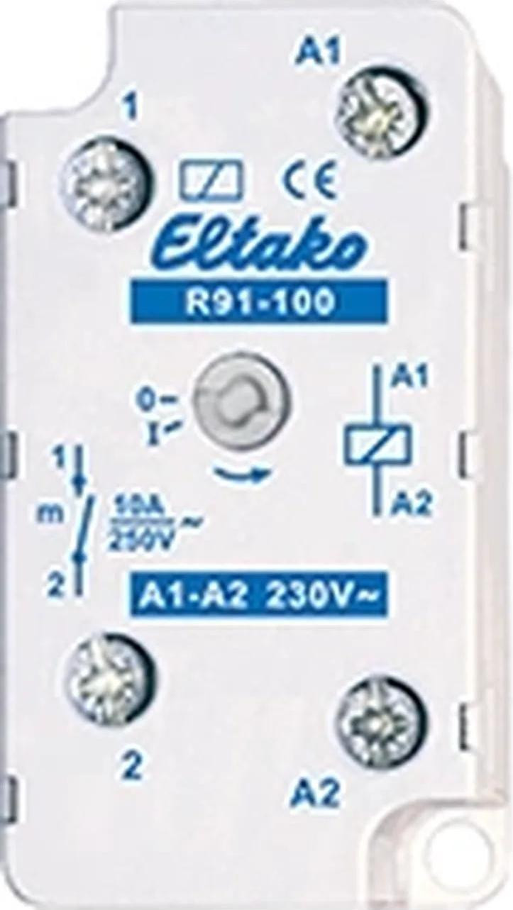 Eltako Schakelrelais R91-100-230V voor elektrische installaties en aansluitdozen, 91100430