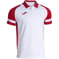 JOMA Lider Poloshirt Kinder 206 - weiß/rot 128