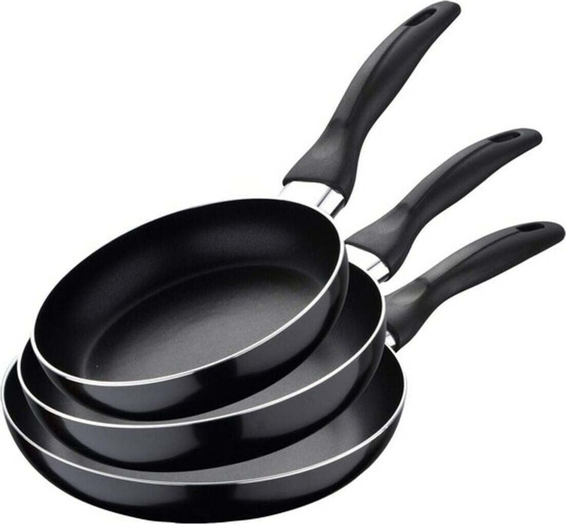 San Ignacio 3-delige koekenpan-set met antiaanbaklaag model SG-6811-BK-6
